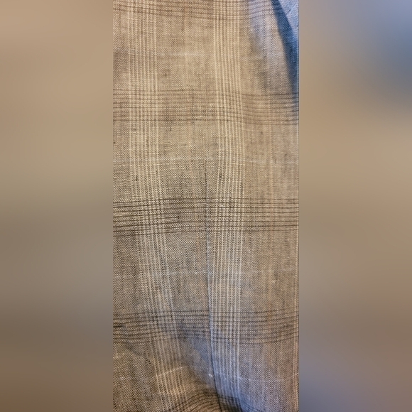 Bianco Brioni Firenze Two Button Brown Beige Pure 100% Linen Modern Fit 38S Coat - Picture 10 of 14